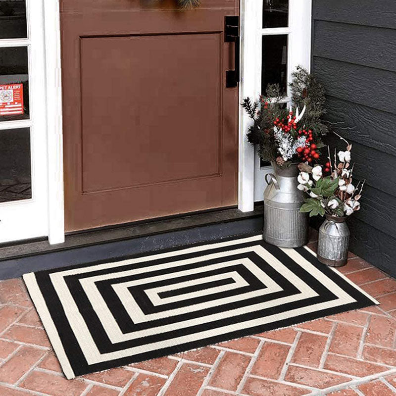Layered Front Door Rugs - Transitional - Entrance/foyer